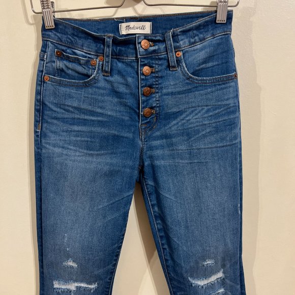 Madewell Cali Demi-Boot Jeans in Bronson Wash: Button-Front Edition Size 25. EUC - Picture 4 of 14